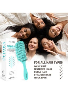Fiora Naturals Detangler Brush by Fiora Naturals - 100% Bio-Friendly Detangling brush w/Ultra-Soft Bristles - Glide Through Tangles with Ease - For Curly, Fine, Black Natural, Women, Men, Kids - Dry and Wet Hair  - Image 5