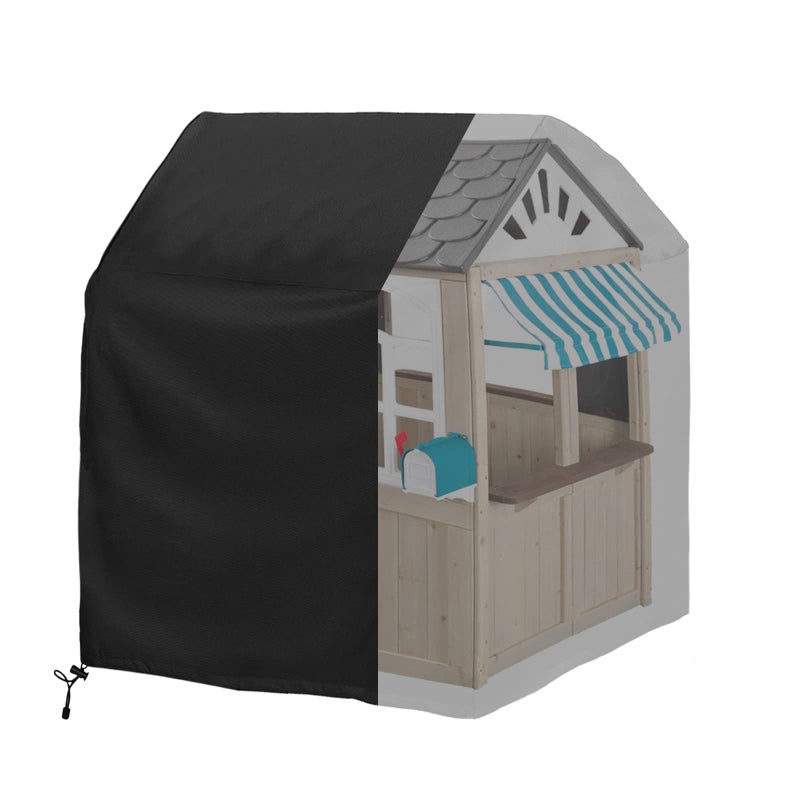 Iceberg Elf Playhouse cover Outdoor playhouse covers waterproof 57 L x 57 W x 63 H Sun Protection Dust 420D Heavy duty oxford fabric Black - Image 3
