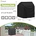 Iceberg Elf Playhouse cover Outdoor playhouse covers waterproof 57 L x 57 W x 63 H Sun Protection Dust 420D Heavy duty oxford fabric Black - Image 4
