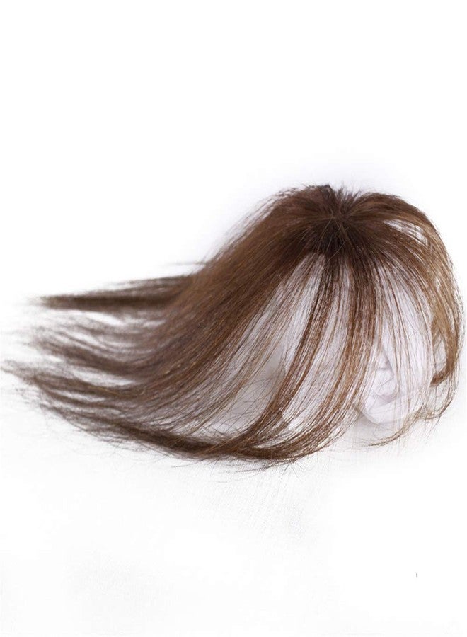 RemeeHi 100% Real Human Hair Bangs Invisible Seamless Sea Head Replacement Wig, Female Short Fake Hair Bangs, Women Hair Pieces, Light Brown - Image 1