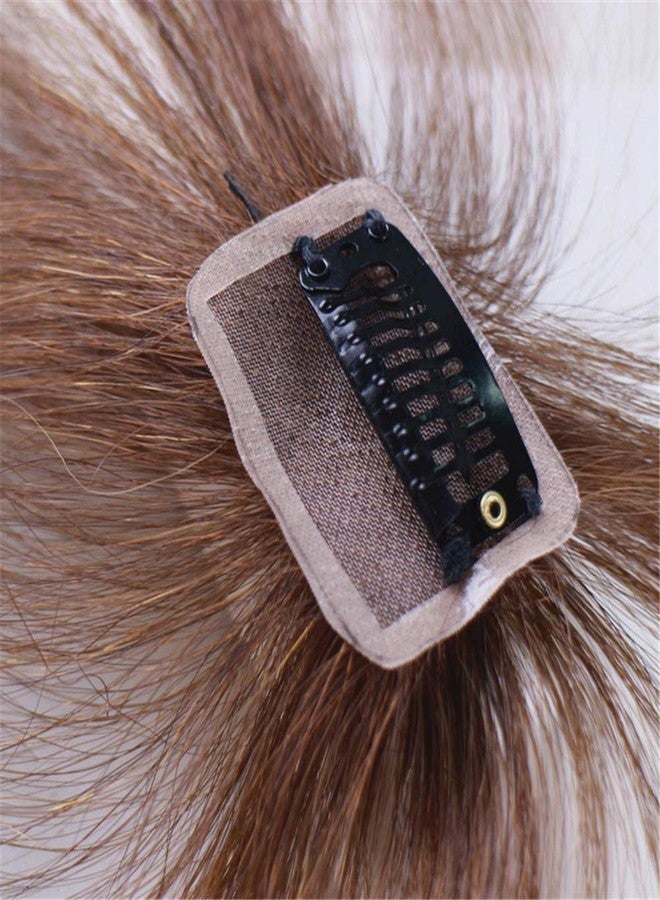 RemeeHi 100% Real Human Hair Bangs Invisible Seamless Sea Head Replacement Wig, Female Short Fake Hair Bangs, Women Hair Pieces, Light Brown - Image 3