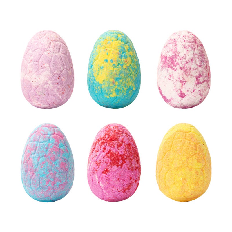 6PCS Bath Bombs Gift Set with Dinosaur Toys Inside Safe Spa Bath Fizz Balls Kit - Image 1