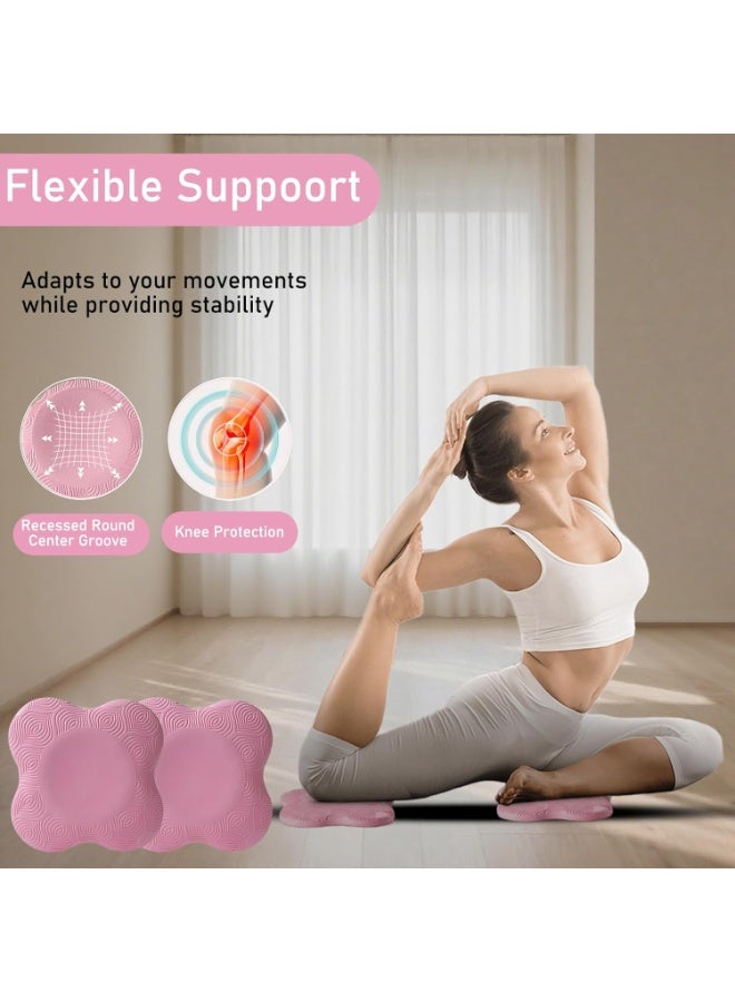 FAYET 2 Pcs Yoga Knee Pads, Extra Thick EVA Foam Cushions for Knees Elbows Wrists and Head, Non-Slip Pilates Kneeling Pads for Yoga Fitness Meditation Balance and Floor Exercisesa - Image 3