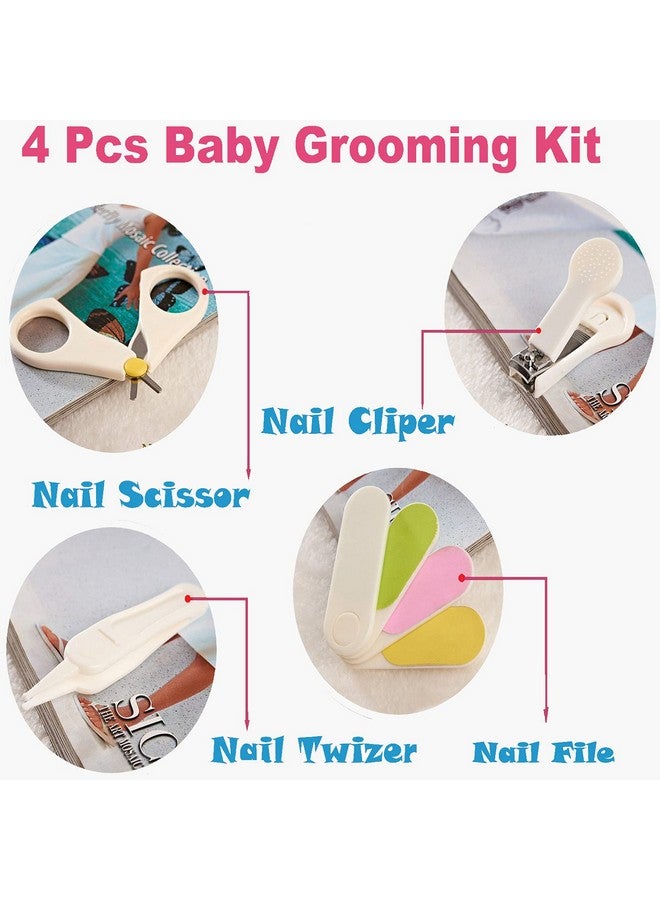 GOCART WITH G LOGO GOCART WITH G LOGO Baby Nail Kit, Baby Manicure Kit And Pedicure Kit With Baby Nail Clipper, Scissor, Nail File & Tweezers For New-Born, Infant & Toddler (White),1 Count - Image 3