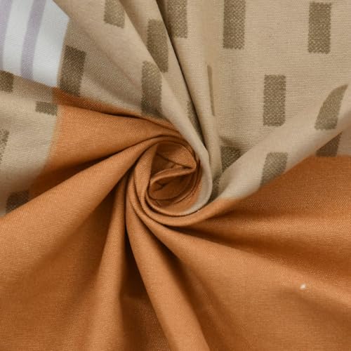 Slazie Cotton Diwan Set Covers |8 Pieces Diwan Cover Set|300 TC Fabric| Pure Cotton Printed Deewan Set (1 Single Bedsheet, 2 Bolster Covers, 5 Cushion Covers)|Multicolor Spades |SZDS 031 - Image 3