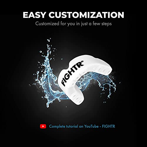 FIGHTR® Premium Mouth Guard - for Excellent Breathing & Easy to fit | Sports Mouth Guard for Boxing, MMA, Football, Lacrosse, Hockey and Other Sports | incl. hygienic Box - Image 2