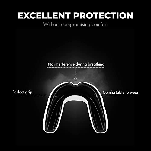 FIGHTR® Premium Mouth Guard - for Excellent Breathing & Easy to fit | Sports Mouth Guard for Boxing, MMA, Football, Lacrosse, Hockey and Other Sports | incl. hygienic Box - Image 3