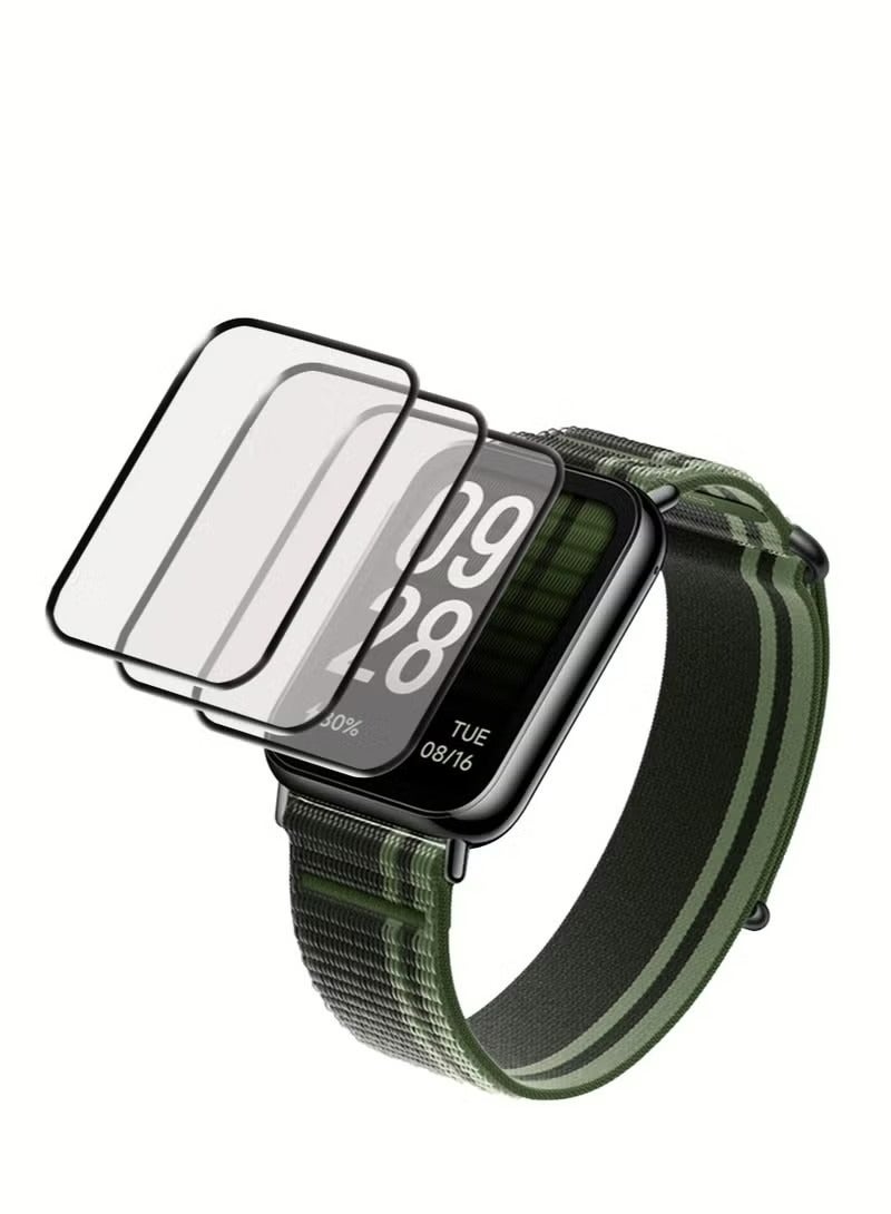 3 PC Xiaomi Band 8 Pro Screen Protectors, [Anti-Oil] [Anti-Bubble] [HD Clear] Full Protection Soft Screen Protector Glass Film Explosion-proof LCD Watch for Xiaomi Band 8 Pro  - Image 1