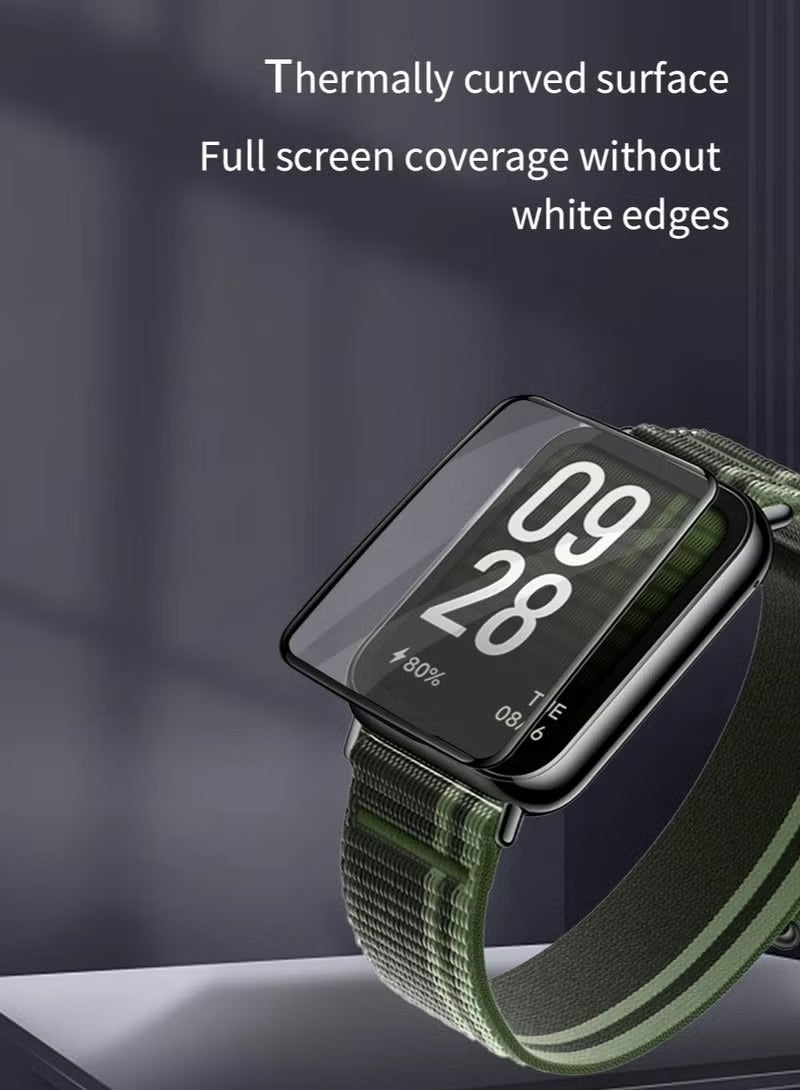 3 PC Xiaomi Band 8 Pro Screen Protectors, [Anti-Oil] [Anti-Bubble] [HD Clear] Full Protection Soft Screen Protector Glass Film Explosion-proof LCD Watch for Xiaomi Band 8 Pro  - Image 5