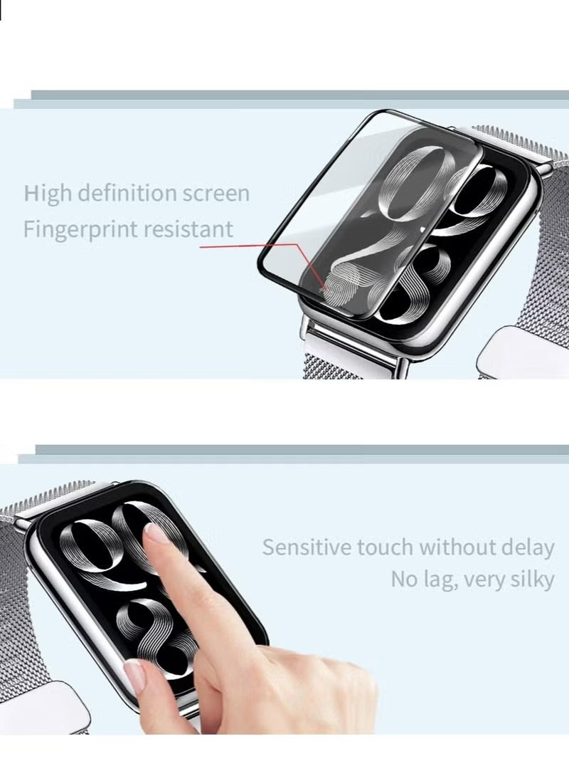 3 PC Xiaomi Band 8 Pro Screen Protectors, [Anti-Oil] [Anti-Bubble] [HD Clear] Full Protection Soft Screen Protector Glass Film Explosion-proof LCD Watch for Xiaomi Band 8 Pro  - Image 4