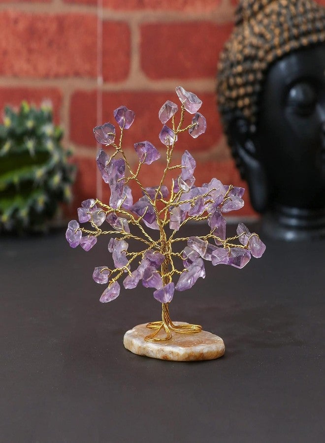 HindCraft Amethyst, Clear Quartz & Black Tourmaline Crystal Trees for Home & Office, Items for Good Luck, showpiece for Home Decor, Table Decorative Items, Gift Room Decor Wedding Gift -Set of 3 - Image 3