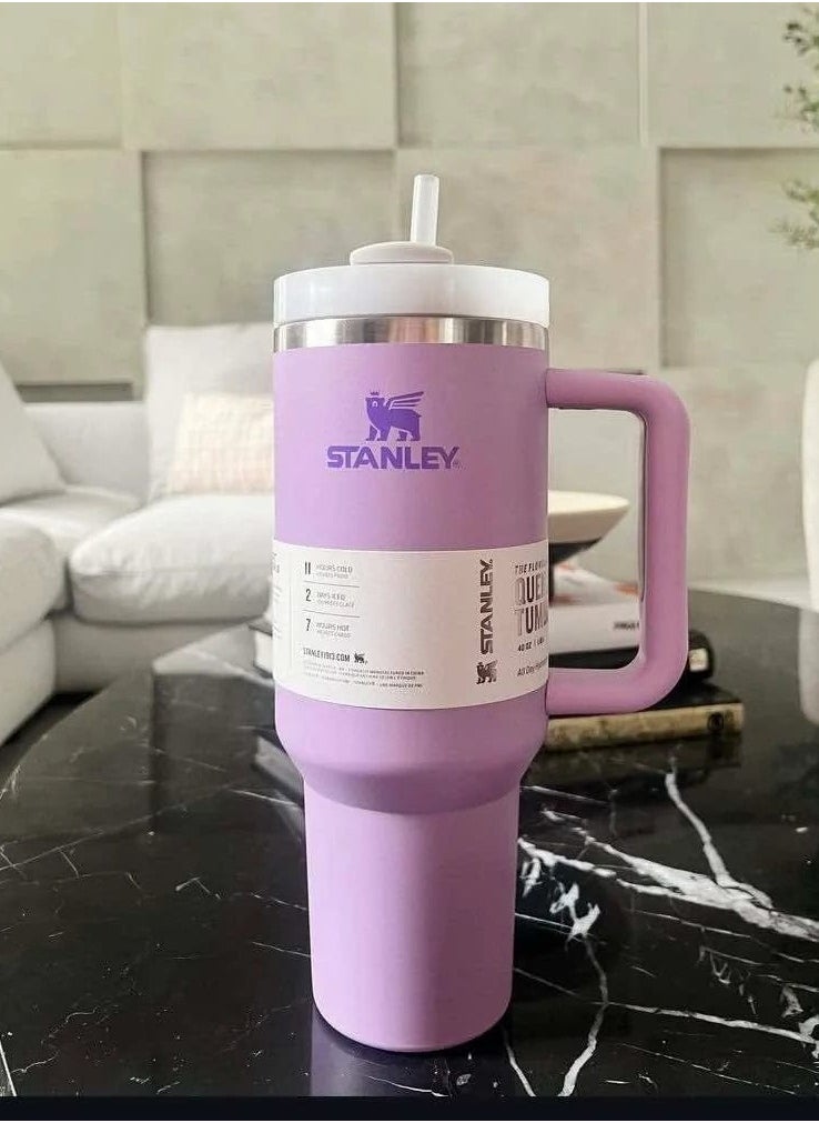Stanley - 30 oz Tumbler with Handle Insulated Stainless Steel Travel Coffee Mug with Straw & Medium Water Bottle Cup for Hot & Cold Beverages - Image 1