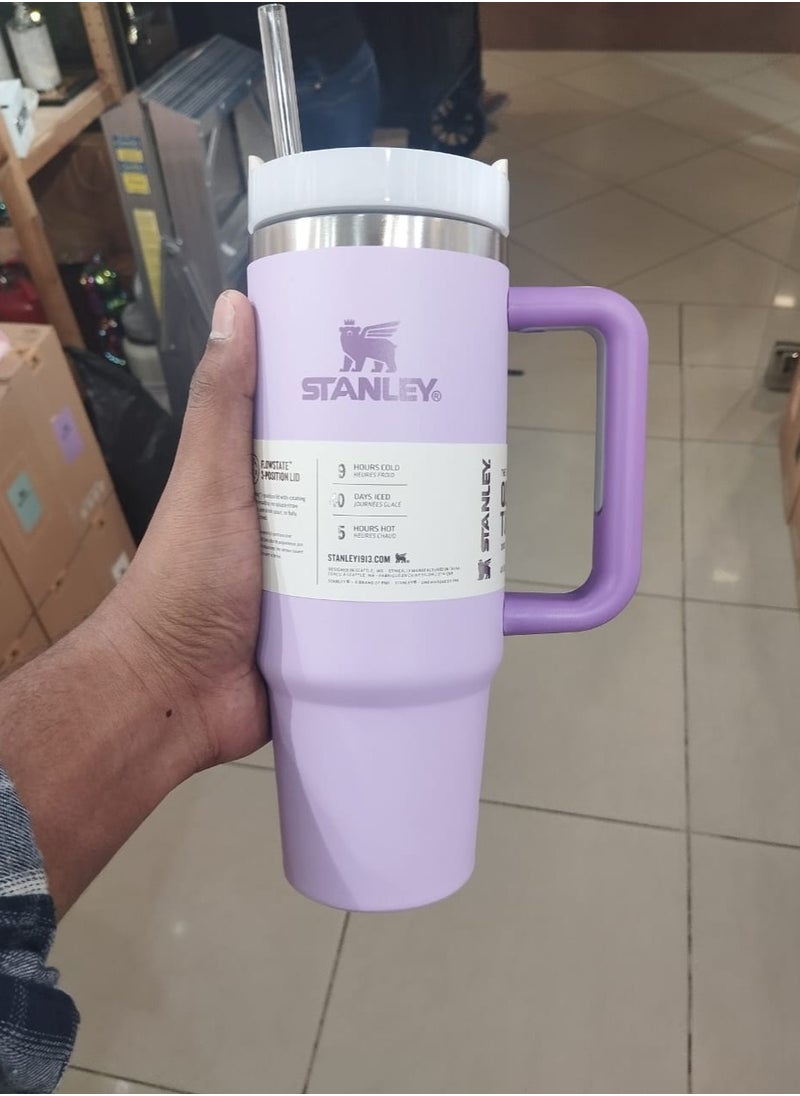 Stanley - 30 oz Tumbler with Handle Insulated Stainless Steel Travel Coffee Mug with Straw & Medium Water Bottle Cup for Hot & Cold Beverages - Image 1