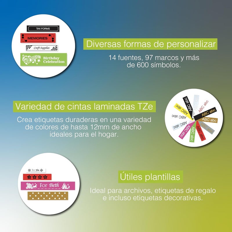 brother P-touch, PTD210, Easy-to-Use Monochrome Label Maker, One-Touch Keys, Multiple Font Styles, 27 User-Friendly Templates, White - Image 3