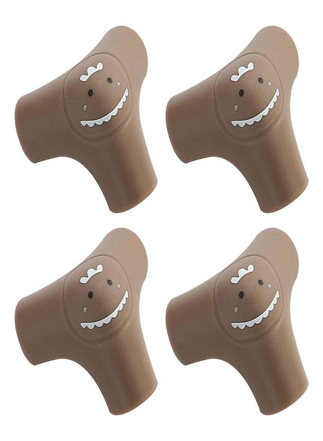 Trifecta Proofing Bumper Cushion for Furniture, Table Edge Protector | Silicone Furniture Corner Safety Bumpers - Cabinet, Glass, Coffee Table, Durable, Multiple Uses (4 Piece, Colour: Brown) - Image 1