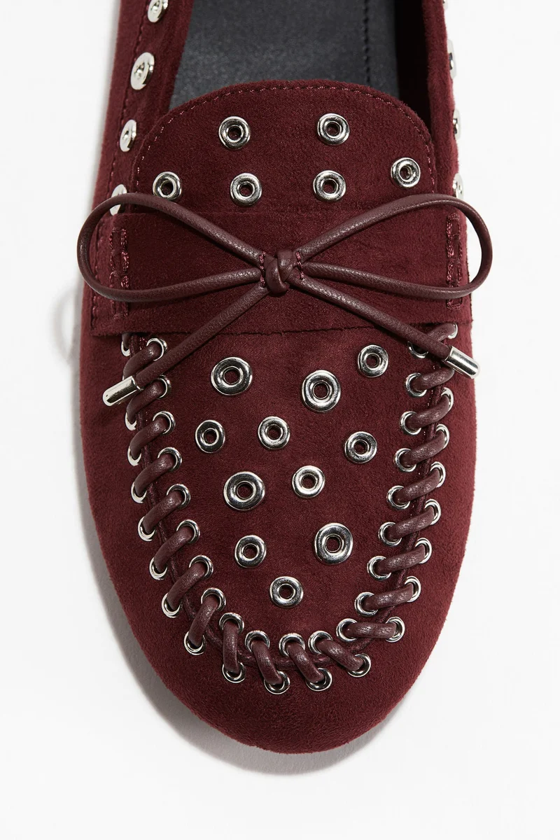 H&M Eyelet-embellished loafers