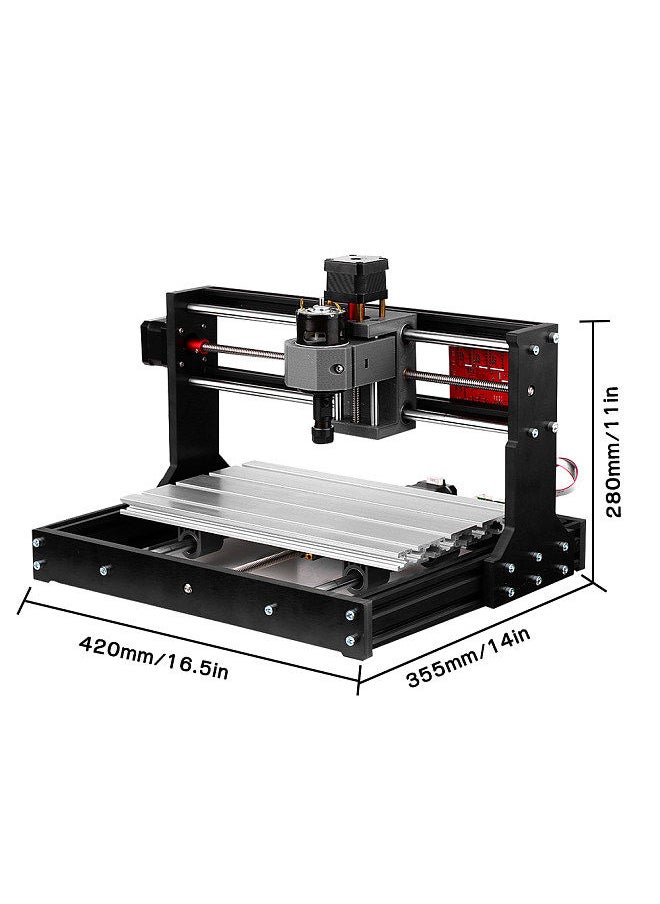 Generic - Upgrade Version CNC 30*18 PRO GRBL Control DIY Mini CNC Machine 3 Axis Pcb Milling Machine Wood Router Engraver with Offline Controller with ER11 and 5mm Extension Rod Working Area 300*180x40mm - Image 1