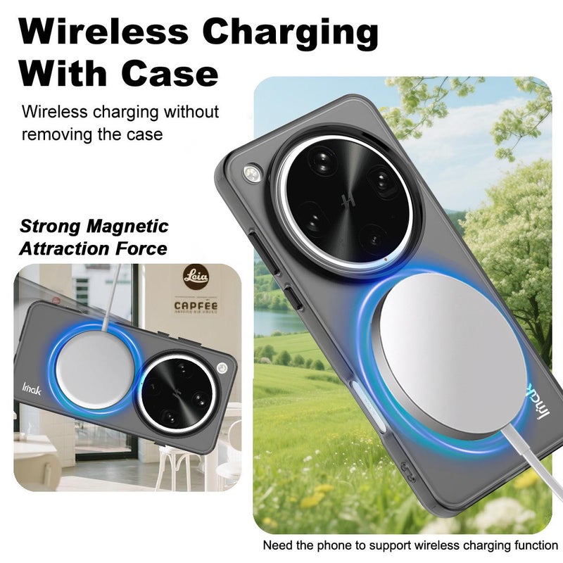 إيماك جراب هاتف مقاوم للصدمات من سلسلة Imak Candy لهاتف Oppo Find X8 Ultra (أسود) - Image 2