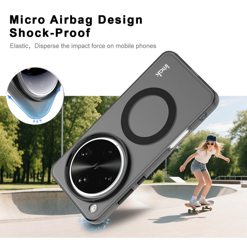 إيماك جراب هاتف مقاوم للصدمات من سلسلة Imak Candy لهاتف Oppo Find X8 Ultra (أسود) - Image 3