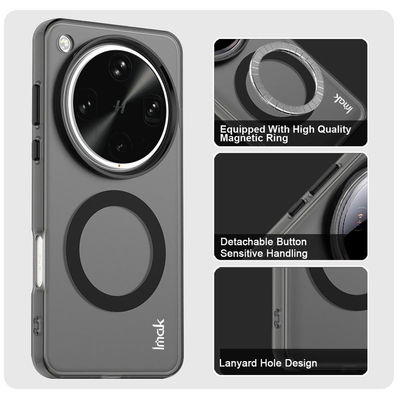 إيماك جراب هاتف مقاوم للصدمات من سلسلة Imak Candy لهاتف Oppo Find X8 Ultra (أسود) - Image 4