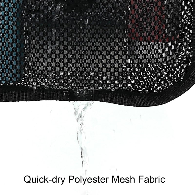 Gyeukham Hanging Mesh Shower Caddy For Bathroom - Quick Drying Portable Shower Organizer With Multiple Pockets For Soap Shampoo And Cruise Ship Essentials Saving Bathroom Storage Black 1 Pack - Image 5