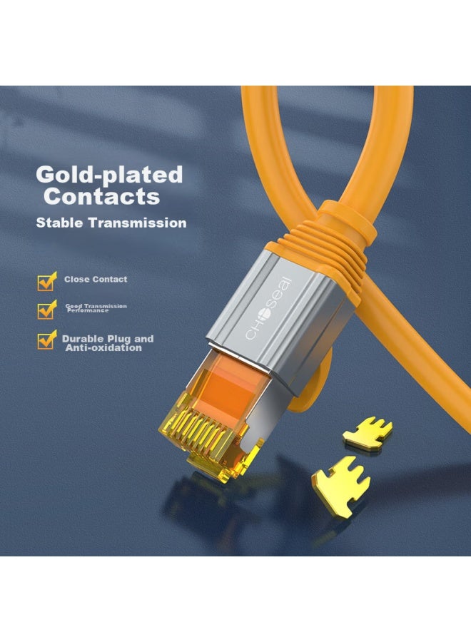 CHOSEAL Akihabara Cat6a Pure Copper 8-core Twisted Pair Cable, 10 Gigabit Double-shielded Network Connection Cable, Computer Broadband Home Ready-made Patch Cord, 5 Meters, Qs567c - Image 3