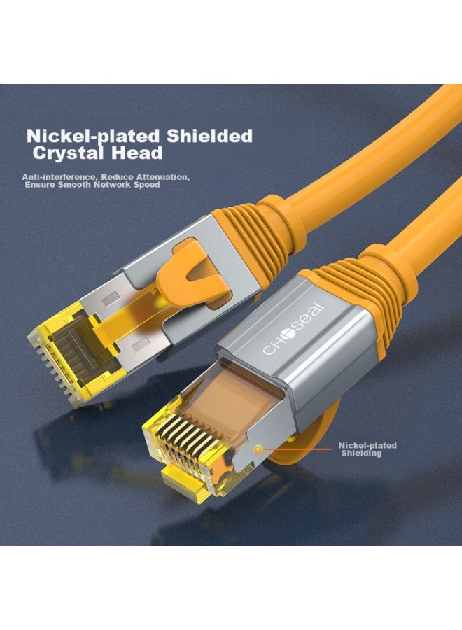 CHOSEAL Akihabara Cat6a Pure Copper 8-core Twisted Pair Cable, 10 Gigabit Double-shielded Network Connection Cable, Computer Broadband Home Ready-made Patch Cord, 5 Meters, Qs567c - Image 4