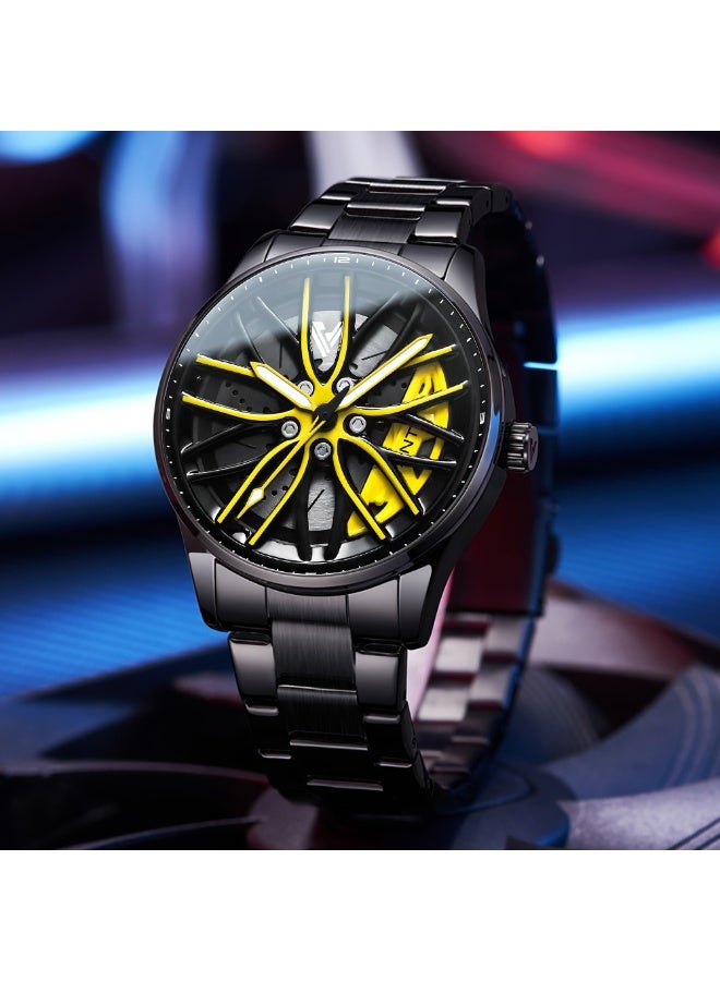 ڤوغ فينيو ساعة VANTE Series للرجال هيب هوب على شكل عجلة السيارة من VOGUE VENUE - VNT010 - Image 3