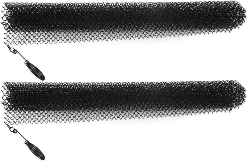 klarako 2 Panels Fireplace Mesh Screen Curtain, Prevent Sparks, Corrosionproof, Easy to, Attractive Drape Effect, Suitable for Various Fireplaces (24 * 20in) - Image 2