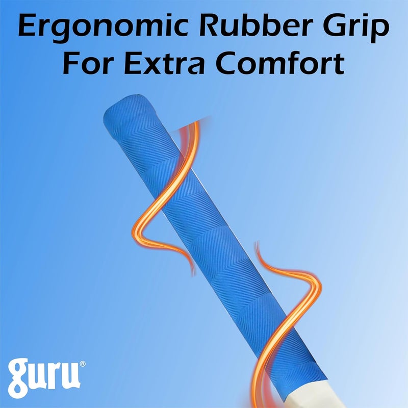 guru مضرب بلاستيك، مضرب كريكيت بلاستيك بحجم كامل ثقيل ومتين من PVC/بلاستيك - Image 4