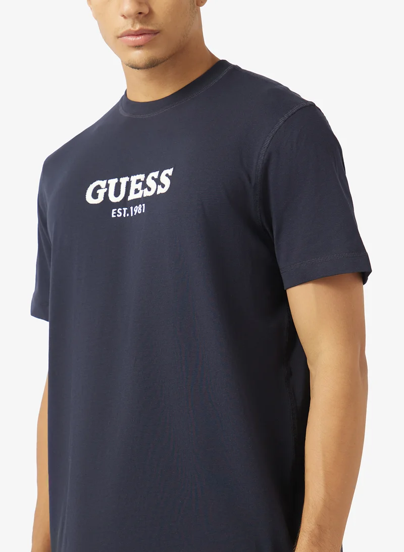 GUESS  Crew Neck Regular Fit T-Shirt for Men | Best Price UAE