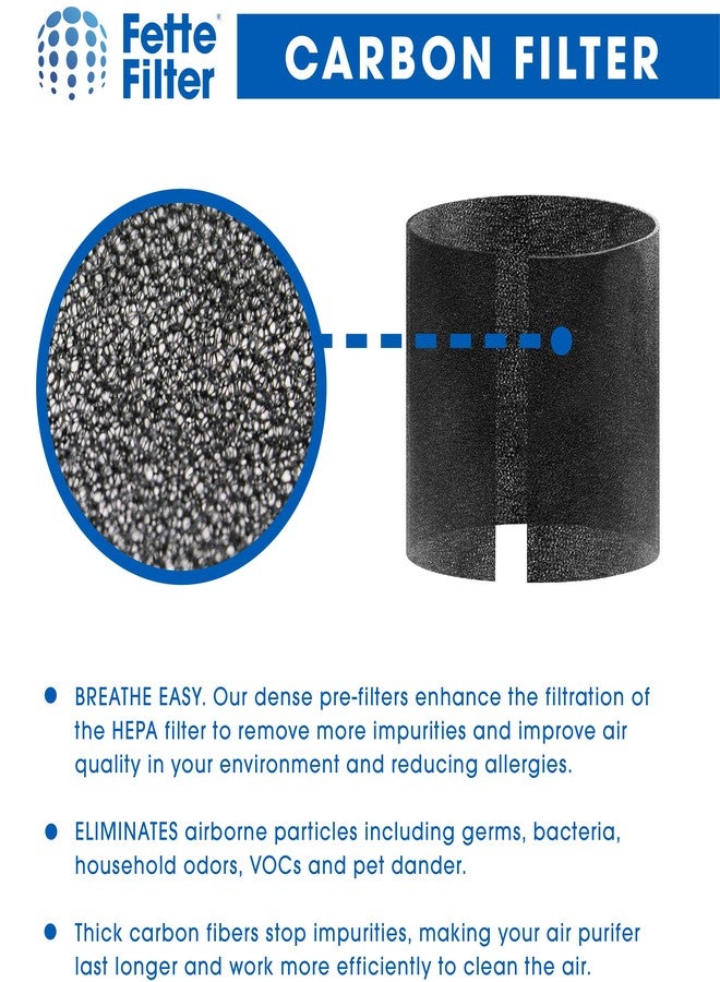 فيتي فلتر فلتر فيت - فلاتر كربون بديلة لتنقية الهواء، متوافقة مع فلتر TruSens الكبير 360 HEPA لجهاز تنقية الهواء Z3000 (كبير) - عبوة من 6 فلاتر - Image 4