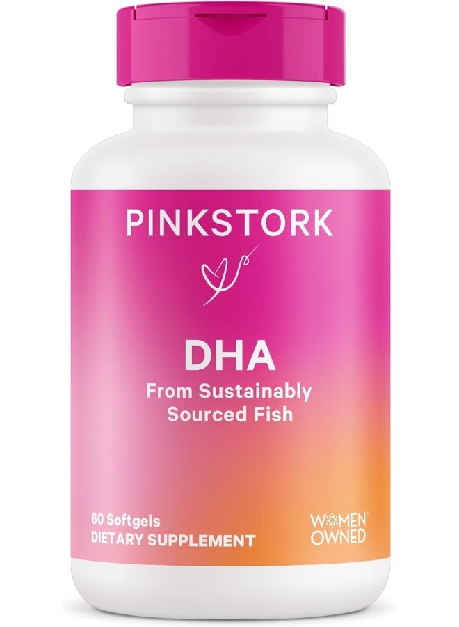 Pink Stork DHA, Pregnant and Nursing, 60 Soft Gels - Image 1