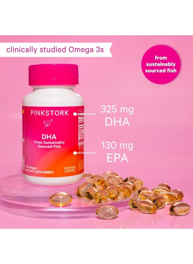Pink Stork DHA, Pregnant and Nursing, 60 Soft Gels - Image 2
