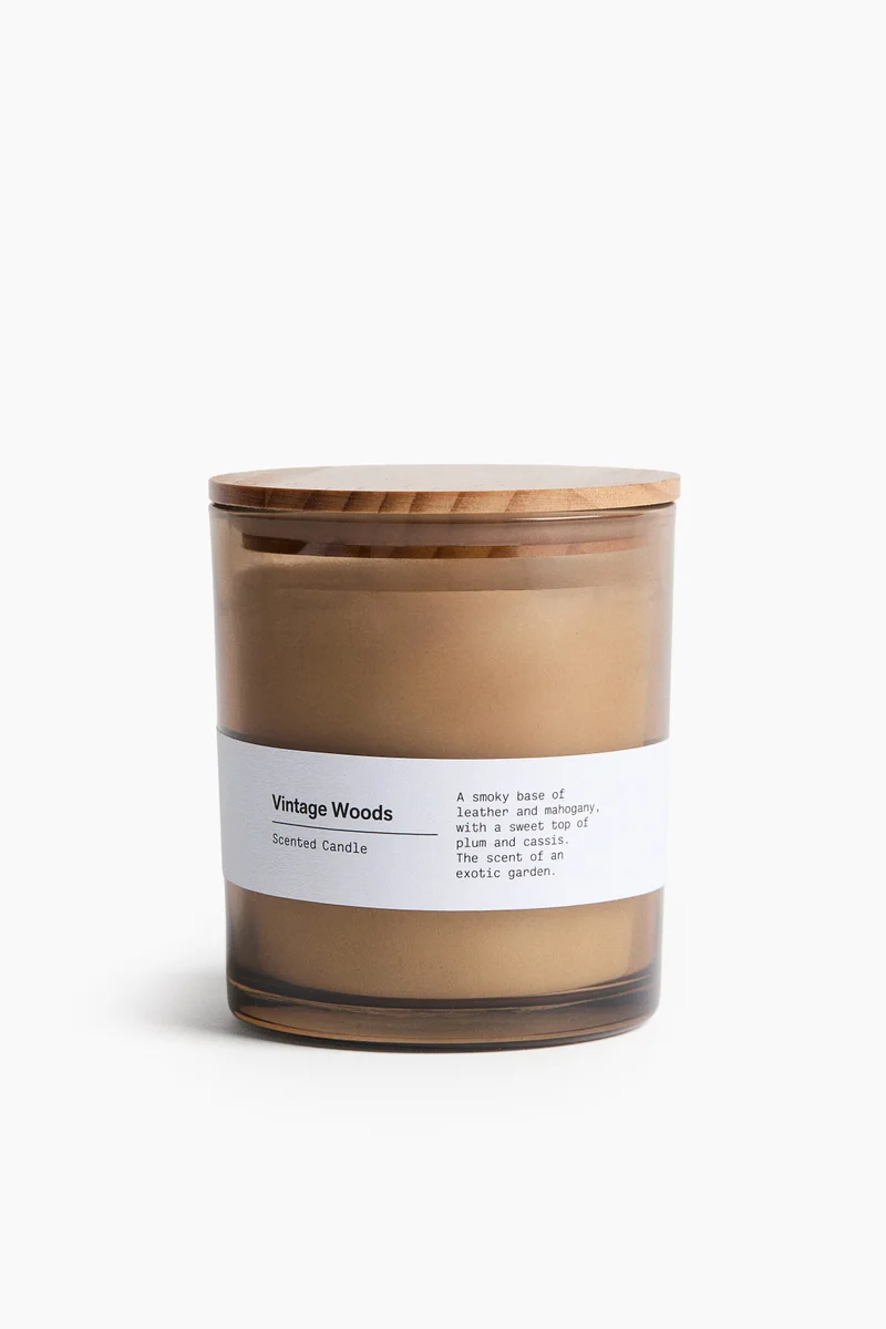 H&M Wood-lid scented candle
