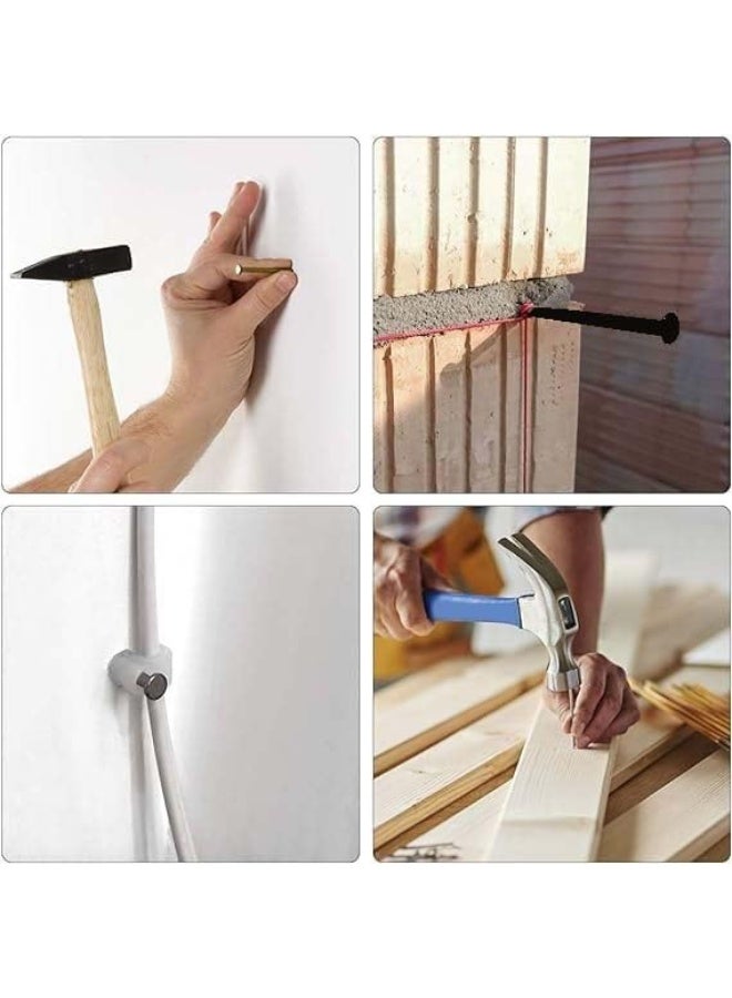 Biella 50Pcs Steel Point Tip Wall Black Concrete Masonry Nail (1 Inch) - Image 5