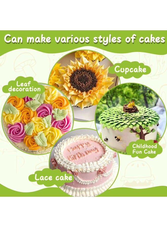 Suuker 5pcs/set Leaf Piping Icing Nozzles,Stainless Steel Cake Decorating Tips Set, DIY Baking Supplies Cake Decorating Tools - Image 5