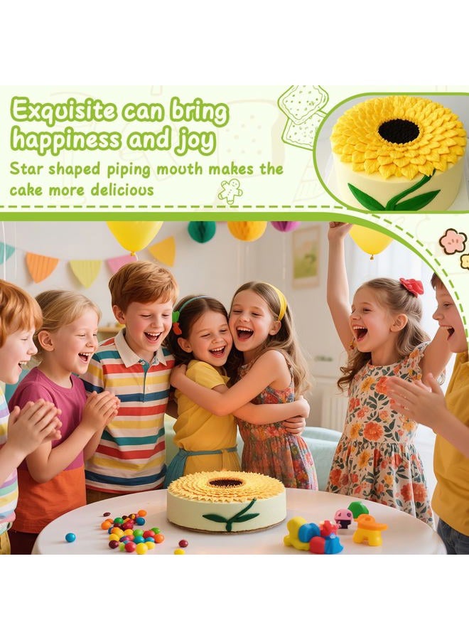 Suuker 5pcs/set Leaf Piping Icing Nozzles,Stainless Steel Cake Decorating Tips Set, DIY Baking Supplies Cake Decorating Tools - Image 2