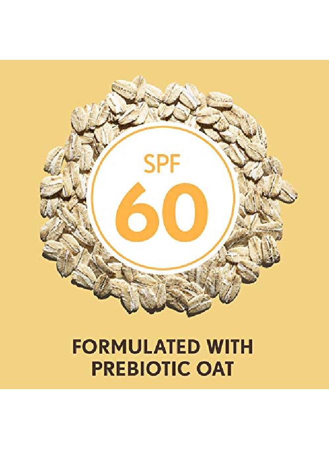 Protect + Hydrate Moisturizing Body Sunscreen Lotion With Broad Spectrum Spf 60 & Prebiotic Oat Weightless & Refreshing Feel Parabenfree Oilfree Oxybenzonefree 3.0 Ounces