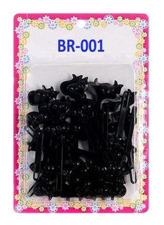 TARA Tara Girls Self Hinge Bow Hair Barrettes 18 Pieces Selection (Black)  - Image 1