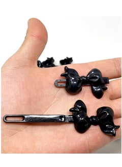 TARA Tara Girls Self Hinge Bow Hair Barrettes 18 Pieces Selection (Black)  - Image 2