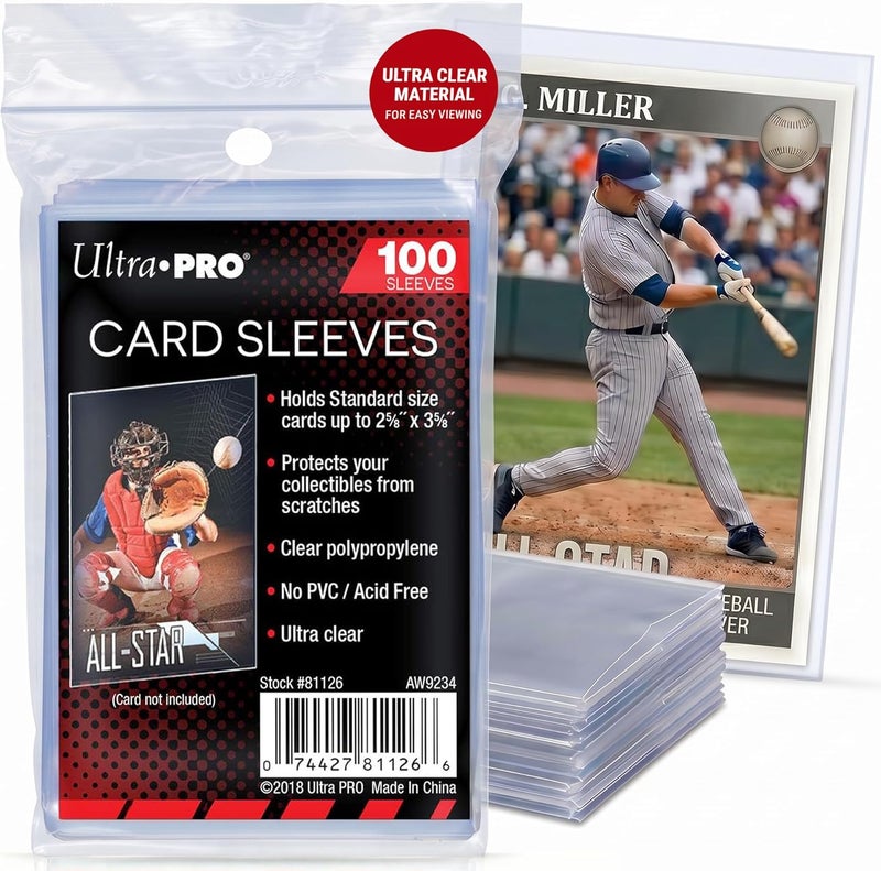 Ultra Pro - AW11739 - Card Protector Sleeves - - Transparent - 100 Piece - Image 1