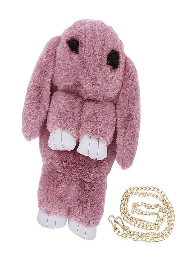 NAPP MALL Cute Rabbit Bunny Shoulder Bag, Cross Body Sling Bag For Girls, women sling bag, Soft Hand Bag For BOYS &Girls travel bag for kids best birthdy gift for kids (Pink whte) - Image 2