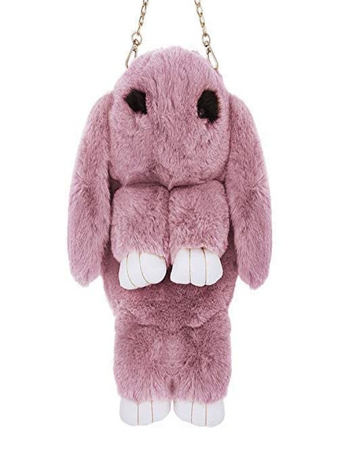 NAPP MALL Cute Rabbit Bunny Shoulder Bag, Cross Body Sling Bag For Girls, women sling bag, Soft Hand Bag For BOYS &Girls travel bag for kids best birthdy gift for kids (Pink whte) - Image 1