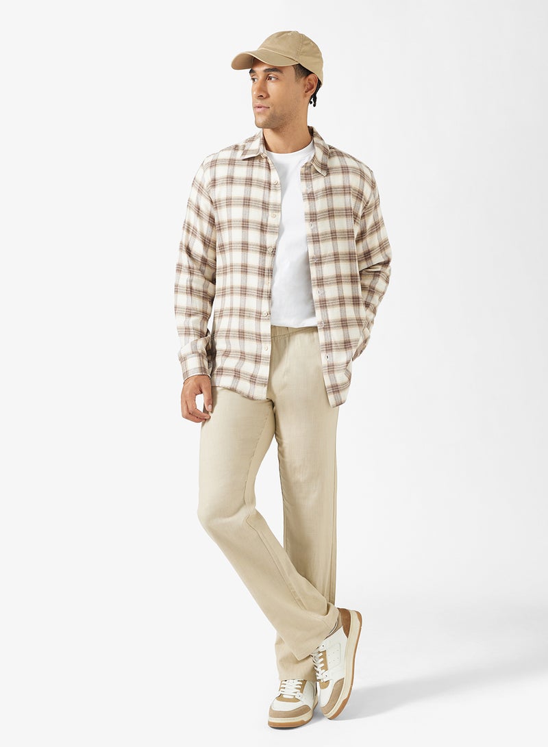 سفنتي فايف بنطلون كتان بقصة مريحة - Image 2