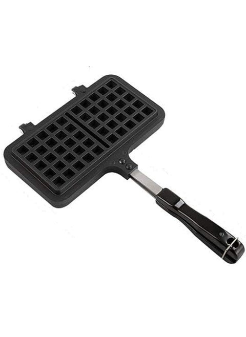 Non-stick Cast Waffle ,Waffle Maker Pan for Household,Double Side Waffle Maker,Rectangle Shape Non-stick Aluminum Stovetop Waffle Mold Iron Baking Pan