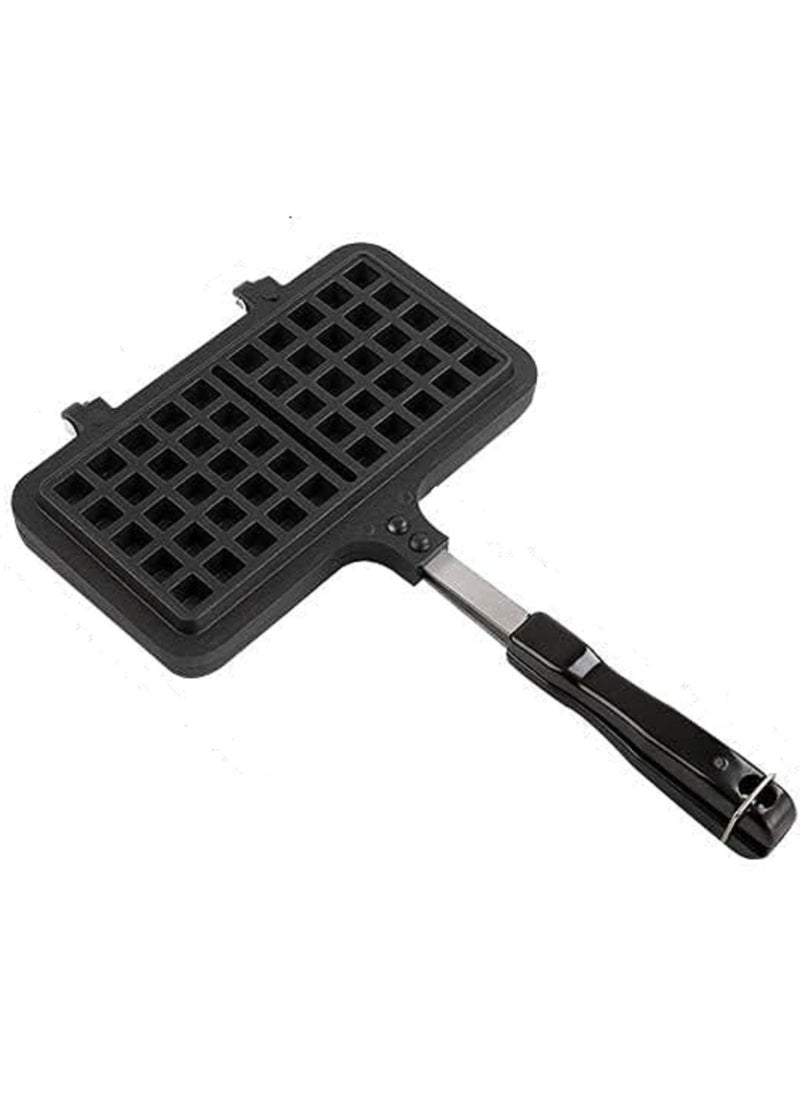 Generic - Non-stick Cast Waffle ,Waffle Maker Pan for Household,Double Side Waffle Maker,Rectangle Shape Non-stick Aluminum Stovetop Waffle Mold Iron Baking Pan - Image 1