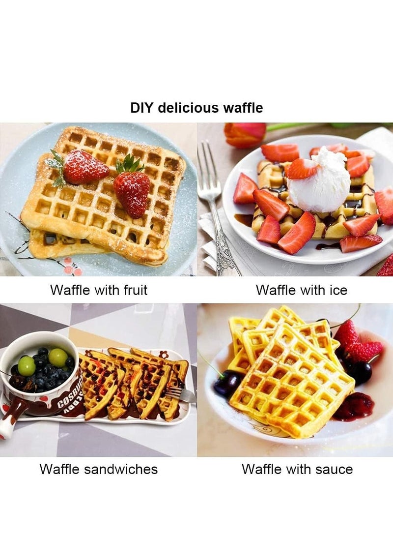 Generic - Non-stick Cast Waffle ,Waffle Maker Pan for Household,Double Side Waffle Maker,Rectangle Shape Non-stick Aluminum Stovetop Waffle Mold Iron Baking Pan - Image 1