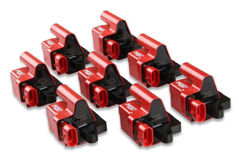 MSD 82648 Ignition Coil Blaster LS Series, Red, 8-Pack - Image 3