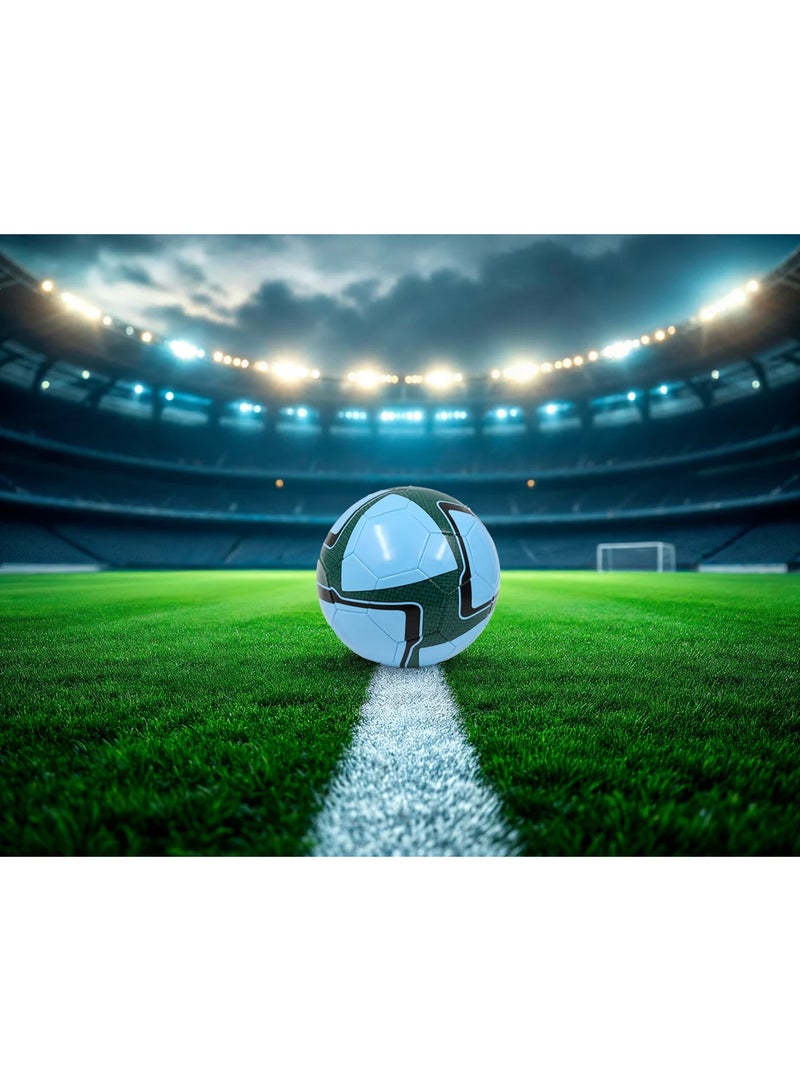 Lacoz Size 5 Soccer Ball for Training & Match Play – Durable Machine-Stitched Football for Kids, Teens & Adults – Suitable for Indoor & Outdoor High-Performance Textured Grip for All-Weather Play Skyblue - Image 2